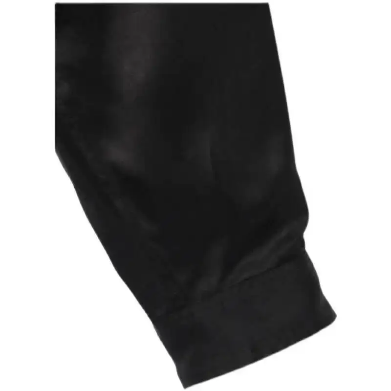 WVGA ربيع الخريف جديد رجل المد شارع العليا الحرير المطبوعة تصميم أنيق العصرية قمصان طويلة الأكمام المتخصصة شيك القمم Ins Y2K W10509