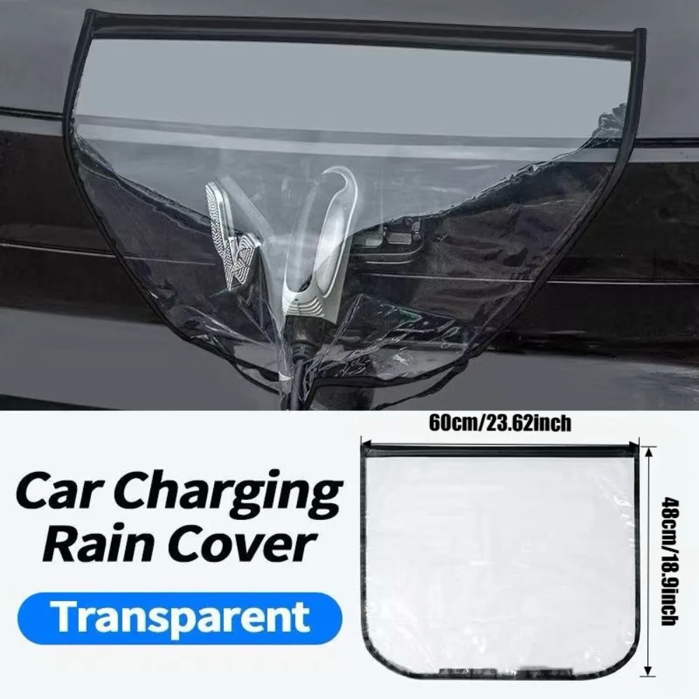 Universal EV Charging Rain Cover Waterproof Anti‑Dust Charger Connector Protector for Electric Vehicle Outdoor Charging