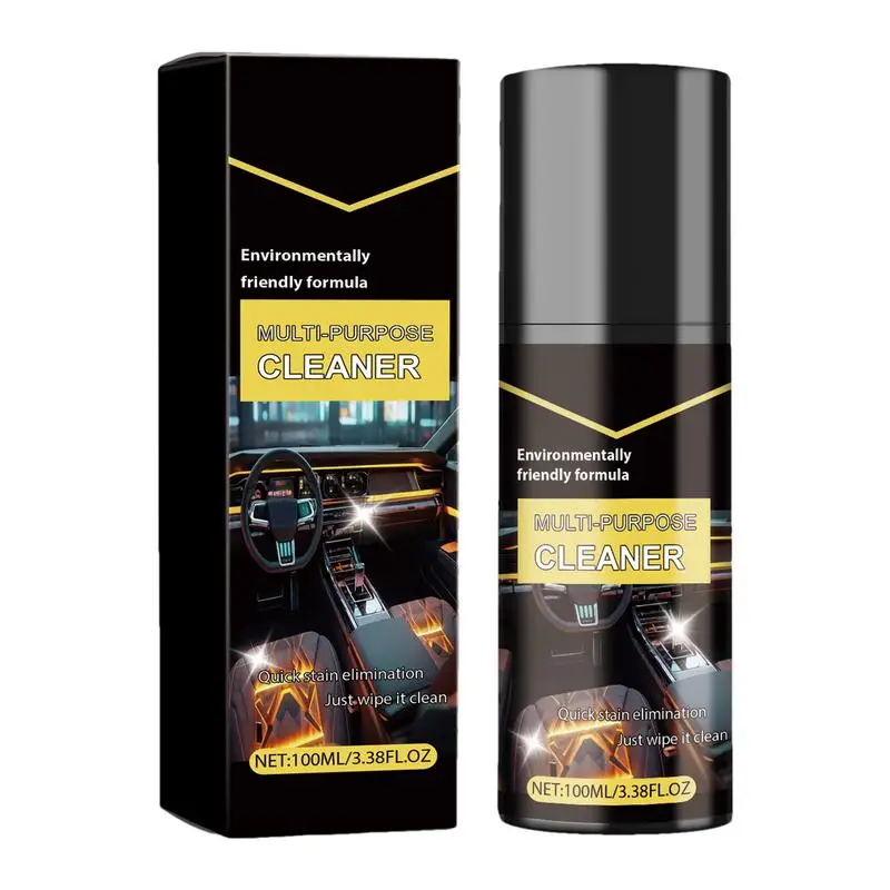 Bandenvuilverwijderaar Spray Multifunctionele schuimreiniger voor auto's 100 ml Interieur Vlekverwijderaar Carrosserie Multi-scenario-toepassing