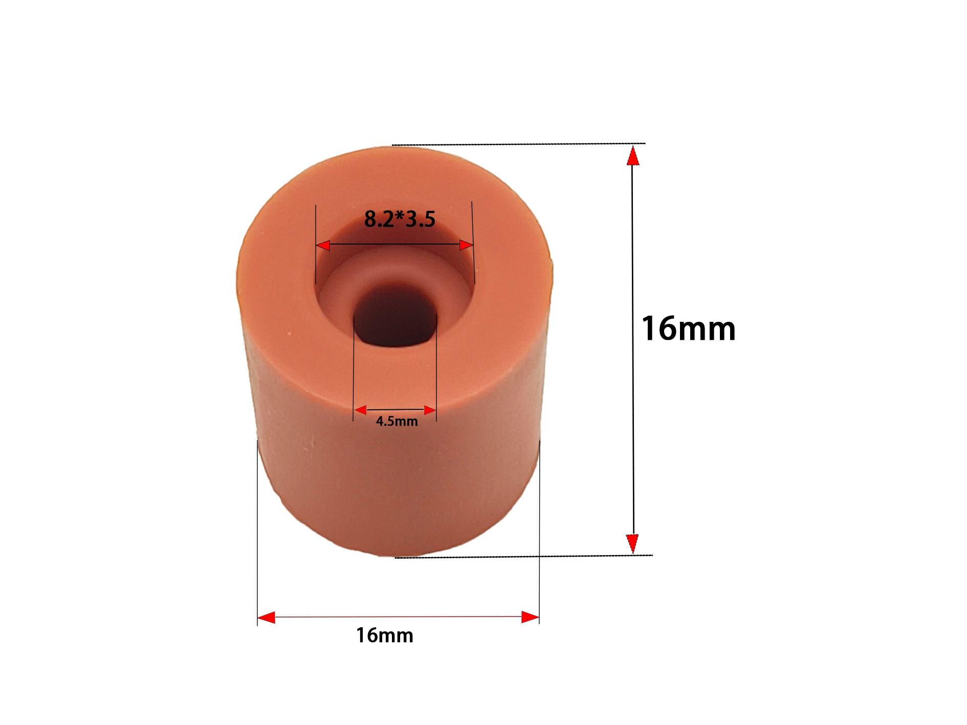 4pcs 3D Printer Silicone Solid Spacer High Temperature Hot Bed Leveling Column for CR10 10S Ender3 3S 3 Pro 3 V2 3d Priter Parts