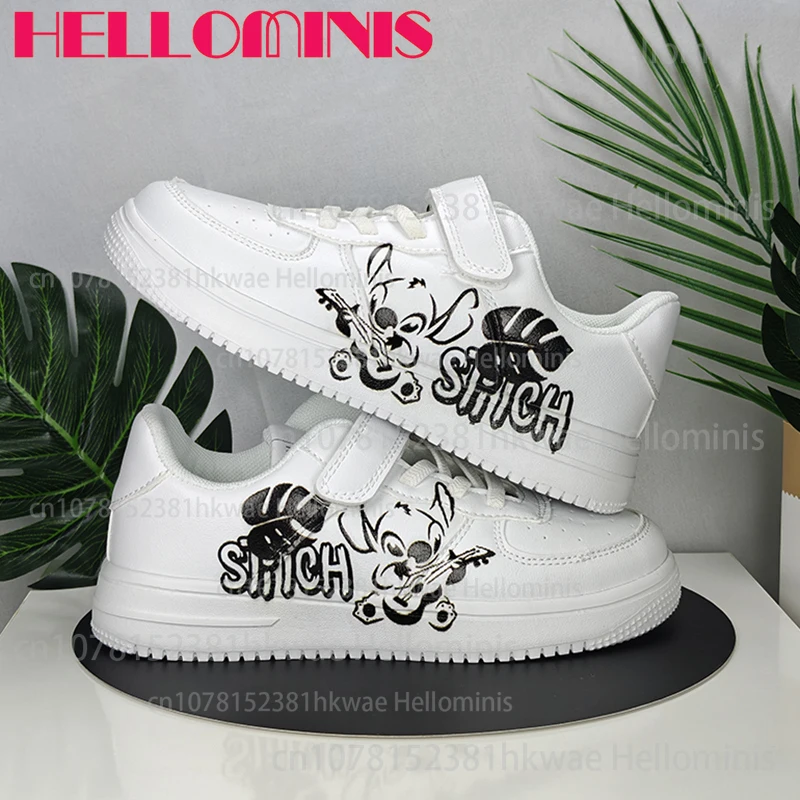 Stitch girls boys shoes sneakers for children Student Casual basketball shoes Kid Sneakers Running Fashion Sports Shoes Gift