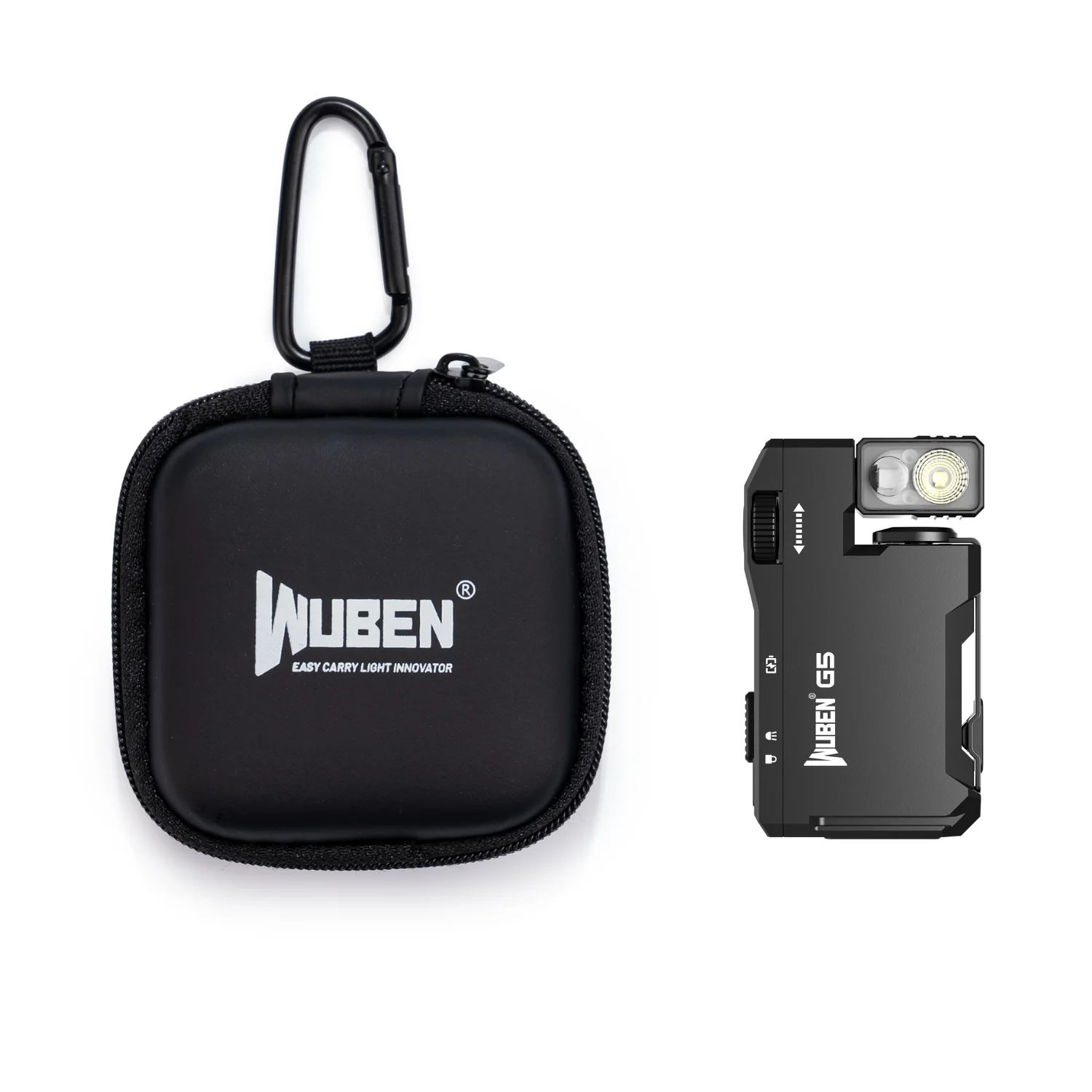 WUBEN Mehrfarbige Magnetische EDC G5 Taschenlampe 400 Lumen USB-C Wiederaufladbar Schlüsselanhänger Freihändig für Camping, Autoreparatur, Heimgebrauch