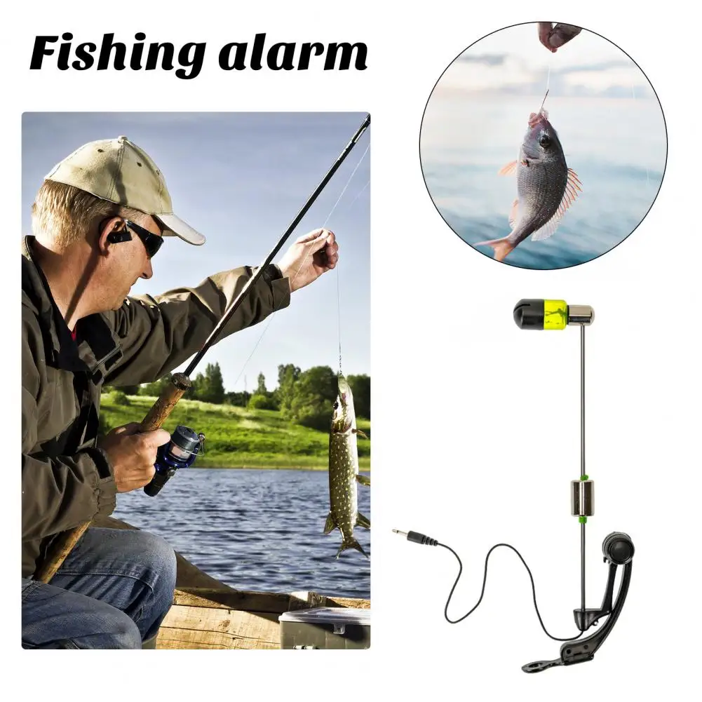 Enhanced Durability Fishing Swinger Portable Illuminated Carp Fishing Swinger Bite Alarm Indicator with Adjustable Design