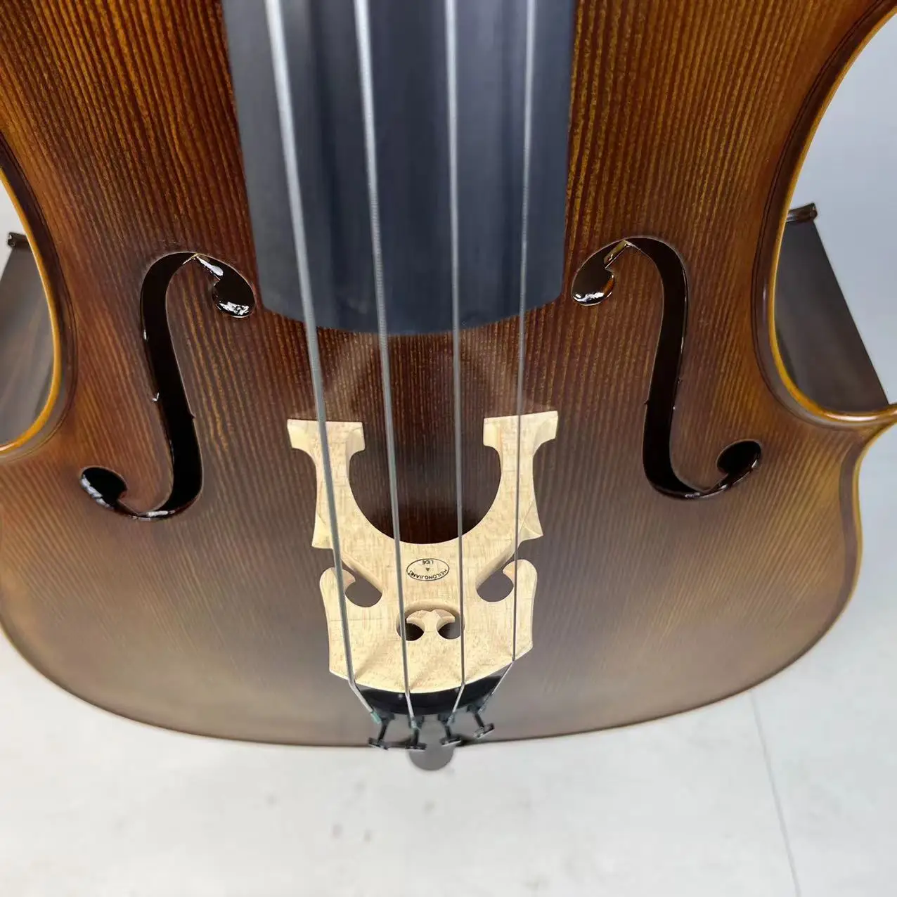 Handcrafted Matte Pattern Cello Spruce Top Solid Wood Maple Back/Sides Ebony Fingerboard Carbon Fiber Strings