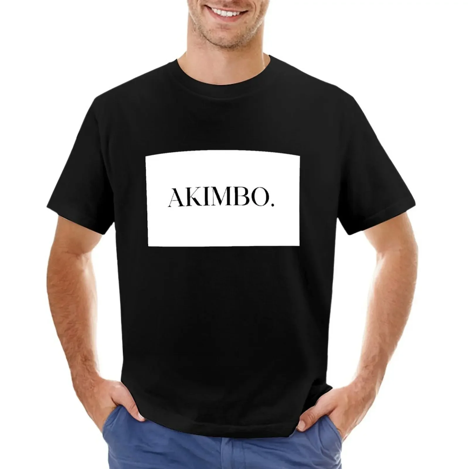 Akimbo. T-shirt tops new edition plus size tops heavy weight t shirts for men