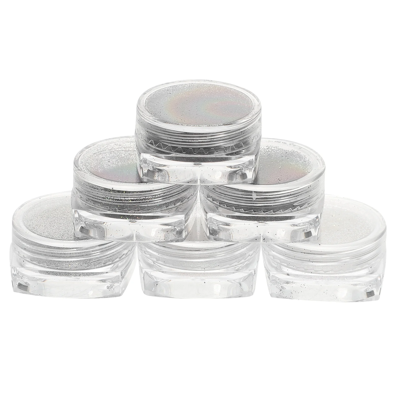 6 caixas de pó de unhas glitter pigmento fino diy arte do prego gel acrílico natural unhas decoração suprimentos pigmento em pó para unhas