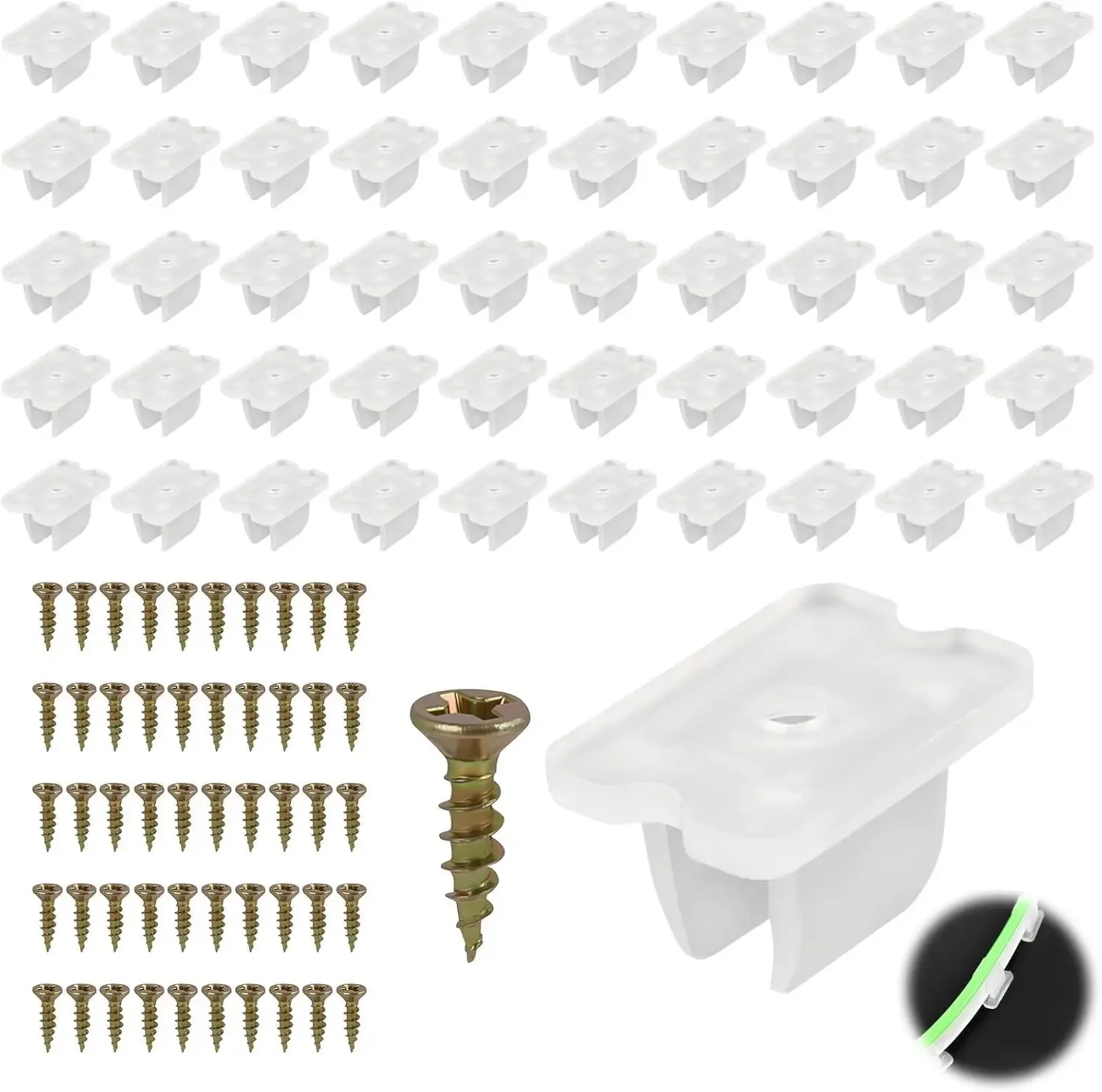 30-500pcs LED Strip Holder Clip Waterproof Mounting Bracket For 5-6mm Silicone Strip Light Outdoor DIY Decoration