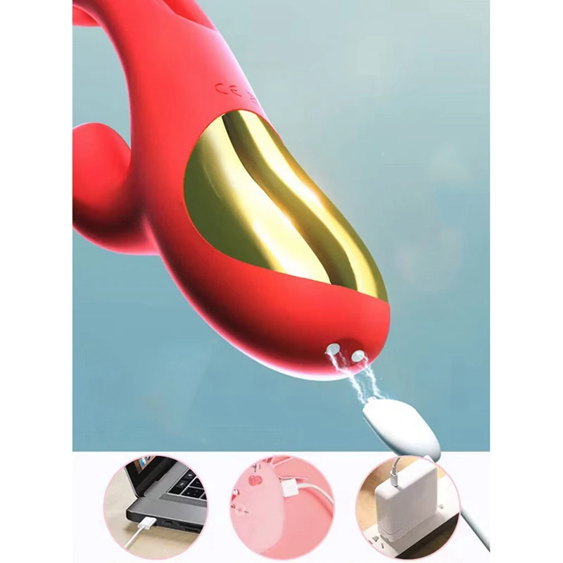 3-Point vibratório Vara Masturbador Dispositivo, Brinquedo do sexo feminino, Ponto G Slapping Vibração, Adulto Masturbador, Produtos