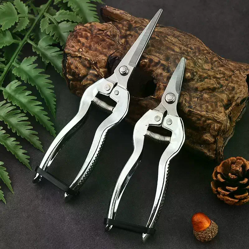 Pruning Shears Precision Blades Non Slip Handles & Durable For Garden Trimming Branches Fruit Stainless Steel