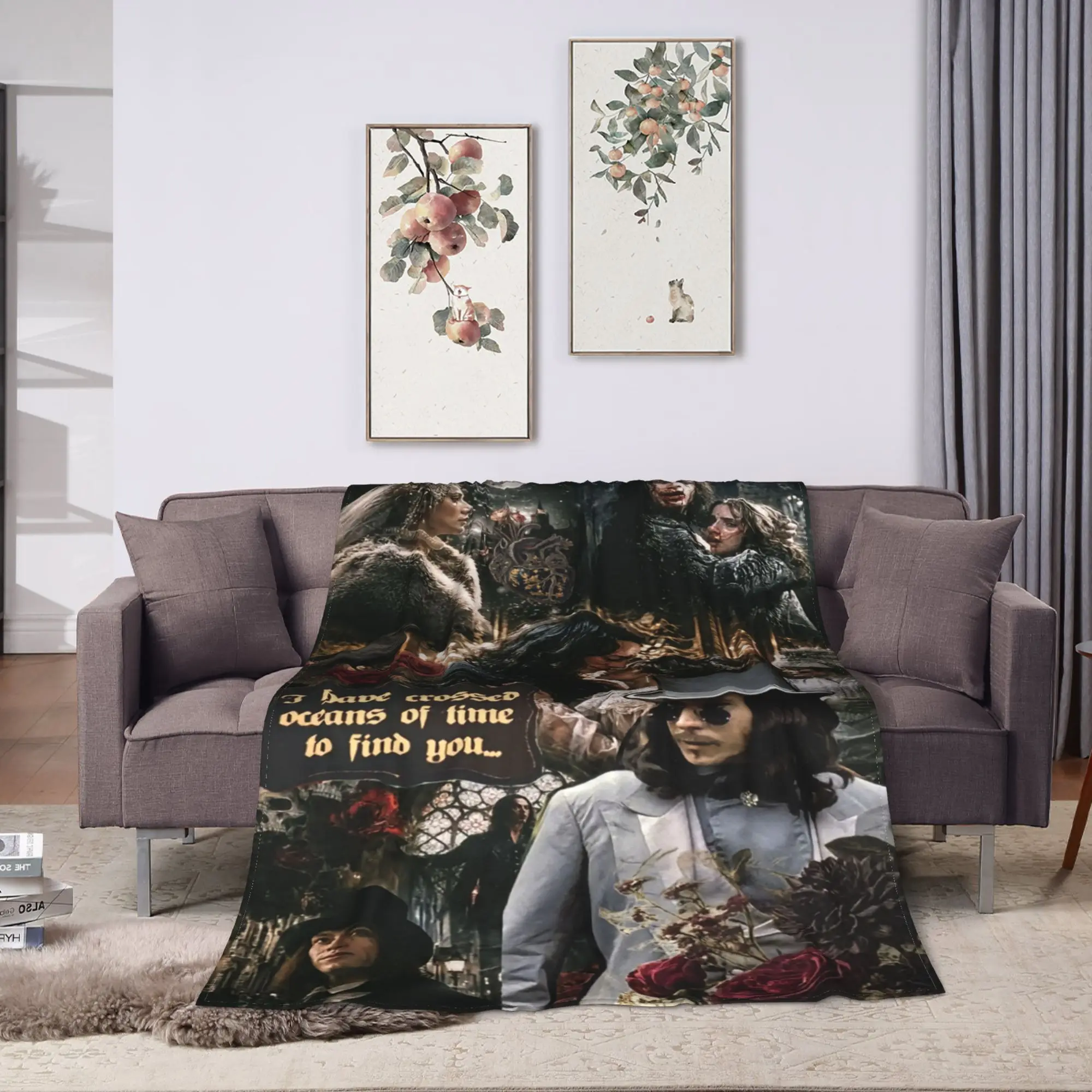 Interview With The Vampire IWTV Blanket Quality Warm Soft  Throw Blanket Autumn Picnic Couch Chair Novelty Bedspread