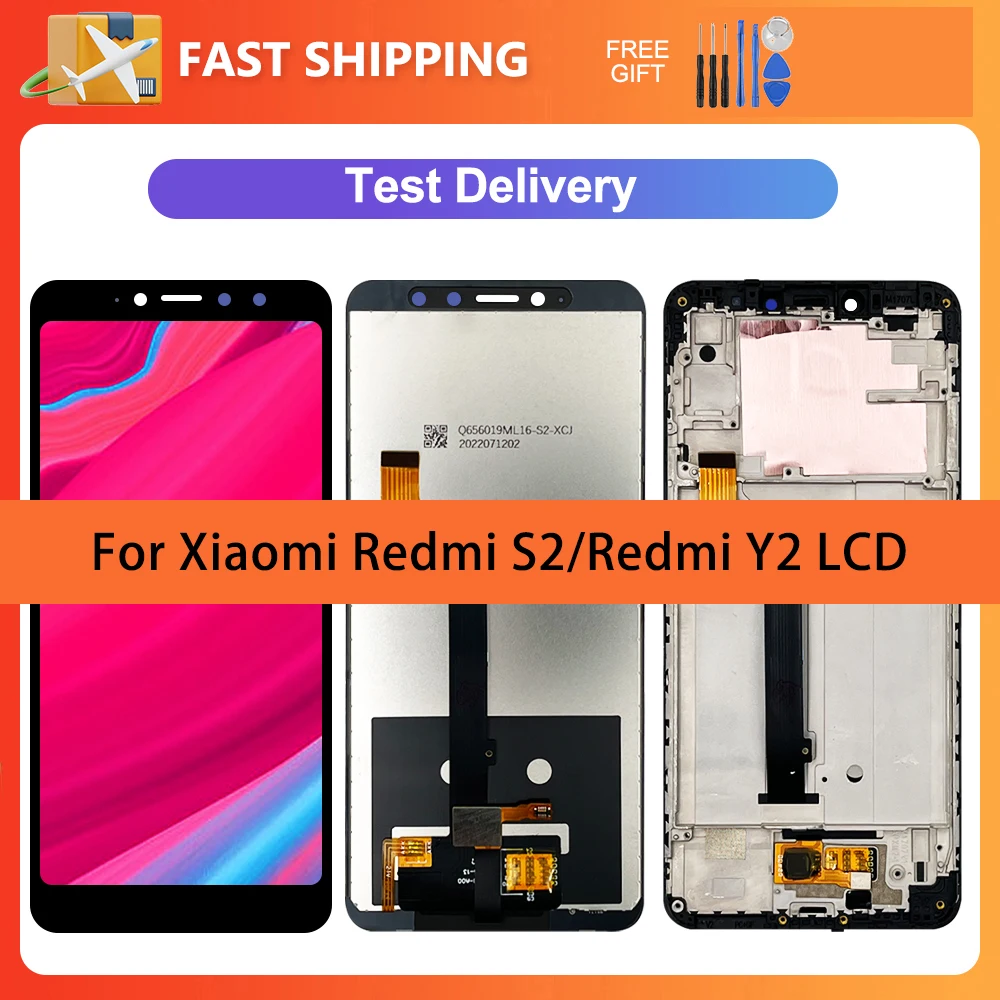 

5.99" High quality LCD For Xiaomi Redmi S2 M1803E6G M1803E6H Display Touch Screen Digitizer Assembly With Frame For Redmi Y2 LCD