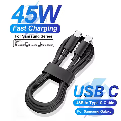 For Samsung USB Type C Cable Super Fast Charging Wire Line for Galaxy S25 S24 S23 S22 S21 S20 Ultra Plus A55 A54 A34 Note 20 5G