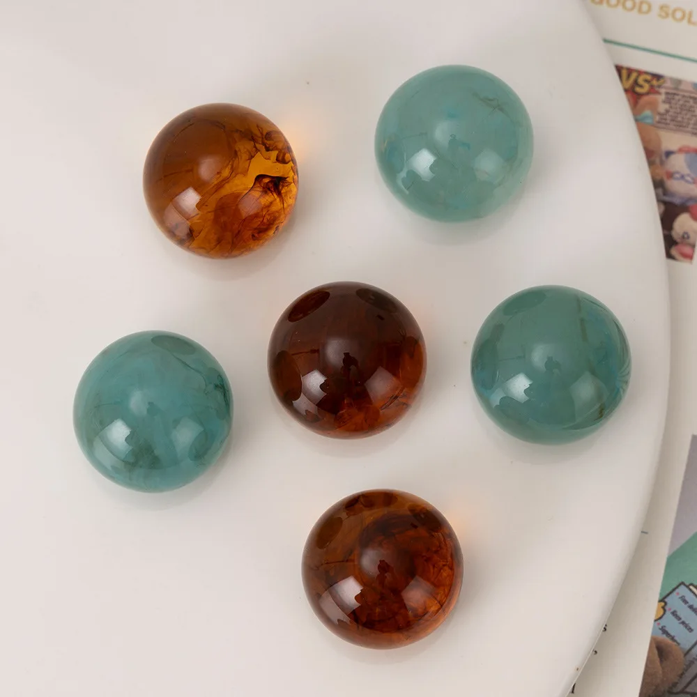 Translucence Green Dome Resin Cabochon 10pcs Resins Flatback for DIY Decoration Accessories Wholesale Ornament Bulk Supplier