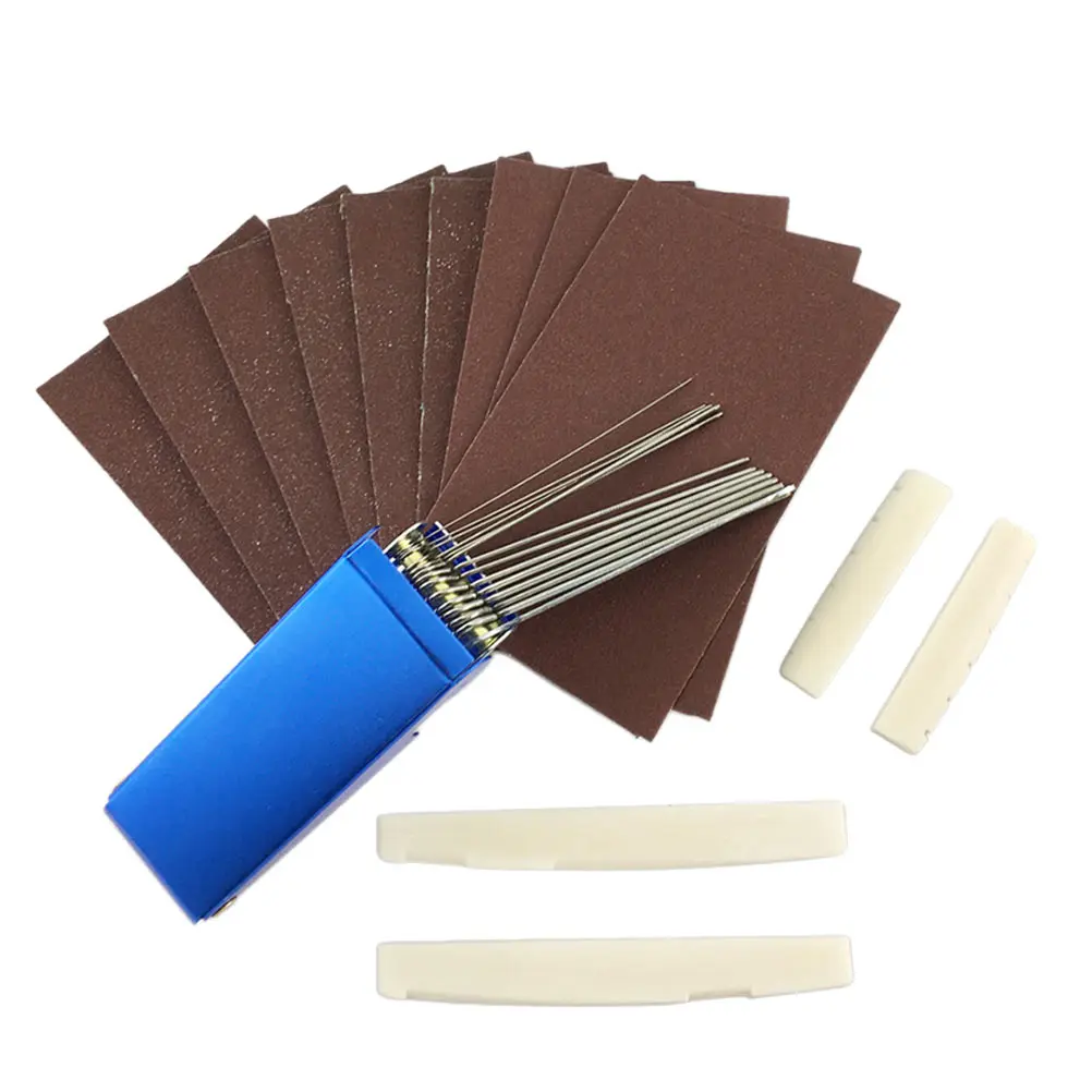 

14Pcs Guitar Maintenance Tool Kit File Sandpaper Assorted Color Excellent for Cleaning and Adjustments