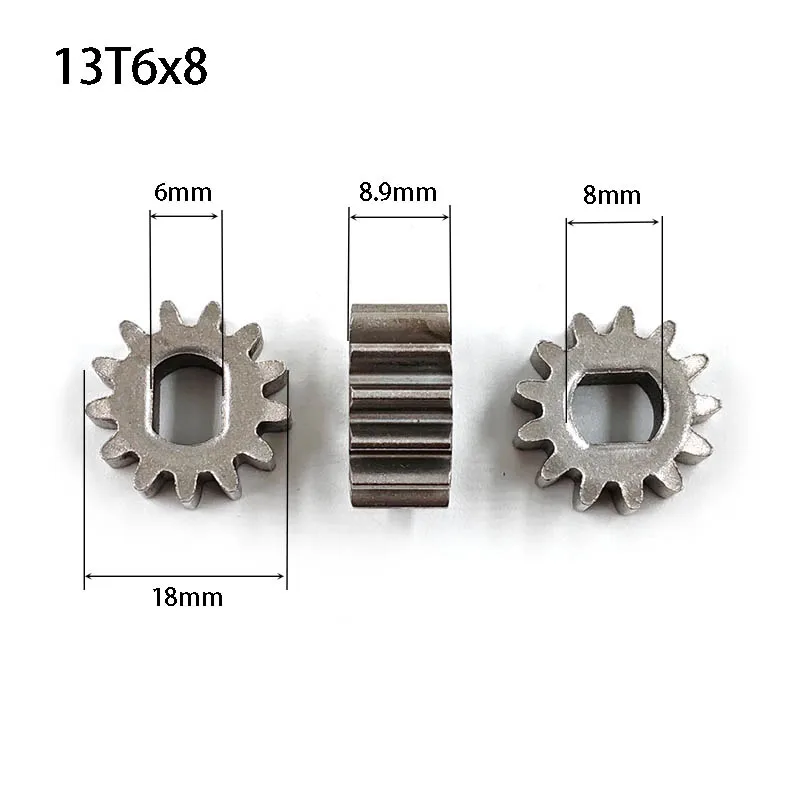 13T 1.2M Noodle Machine Pinion Elliptical Hole 6x8mm Gear Flour Cutter Drive Wheel Small Electric Surface Press 13T6x8