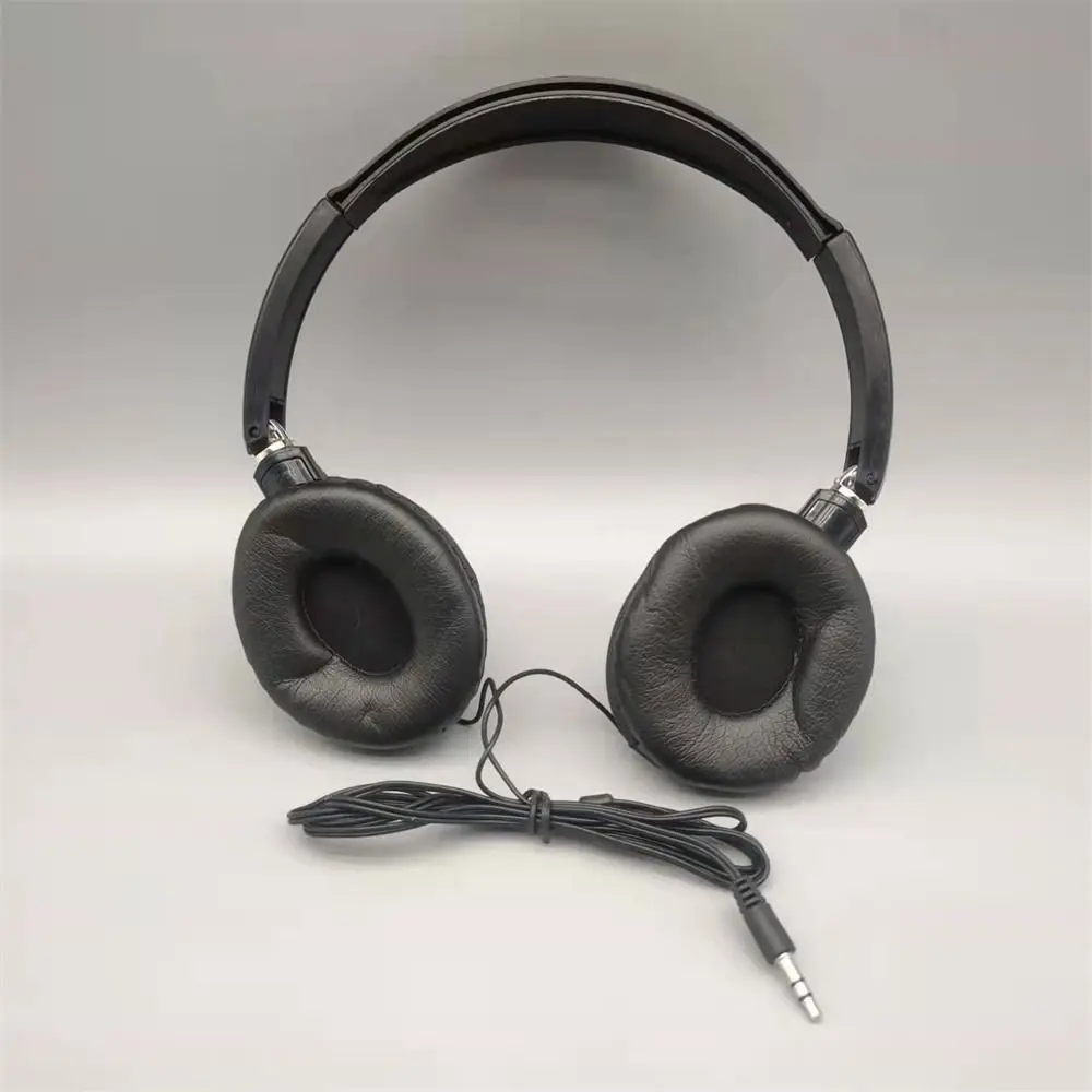 Sound Wired Headphones Over Ear Headset Bass HiFi Sound Music Stereo Earphones Flexible Adjustable Headset For PC Mobile