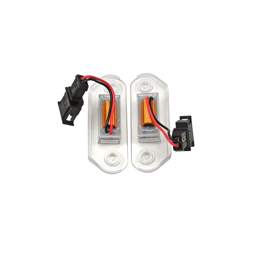 2Pcs LED License Number Plate Light For VW Golf 3 1H5 Variant Jetta 3 Vento A3 Gol 2 3 G2 G3 Skoda Octavia I 1U 1H5943119
