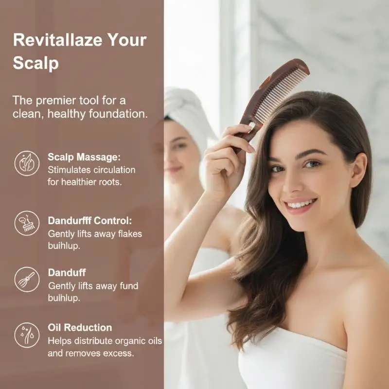 Scalp Massager Comb Anti-Dandruff Oil Control Soft Silicone Bristle Hair Scrub Brush for Home Shower Hair Care Use