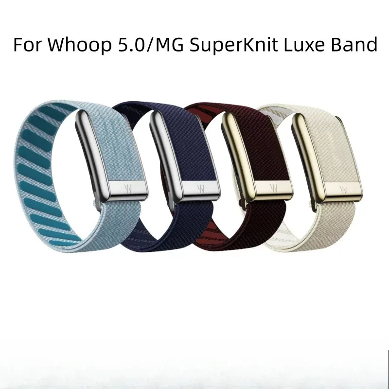 Suitable for Whoop5.0 Wristband Strap Nylon Weaving Process Whoop Mg Sports Replacement Belt with Metal Frame Letter W Logo