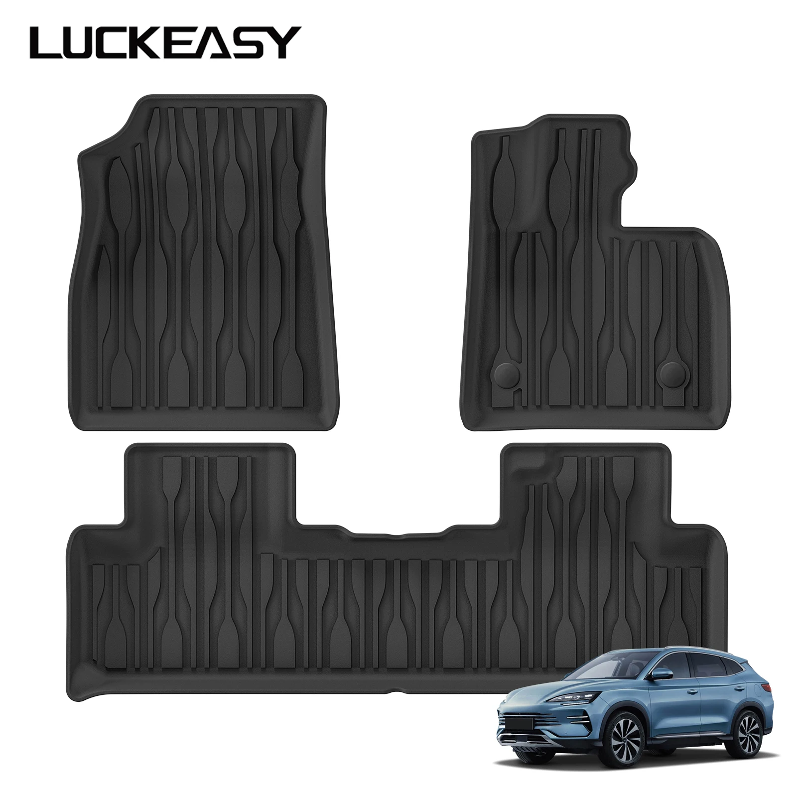 LUCKEASY for BYD Sealion 6 2024-2026(Super Hybrid Version)Car Floor Mats Protective Mat Accessories Cargo Liner Only Fit RHD