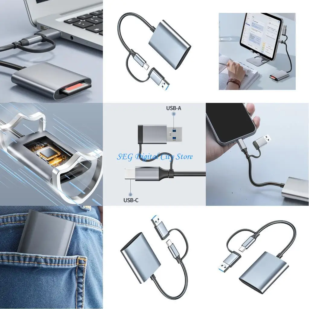 

U75B Shockproof XQD Card Adapters USB3.0 Technology 5Gbps Speed Universal Compatibility With PC Mobile Devices