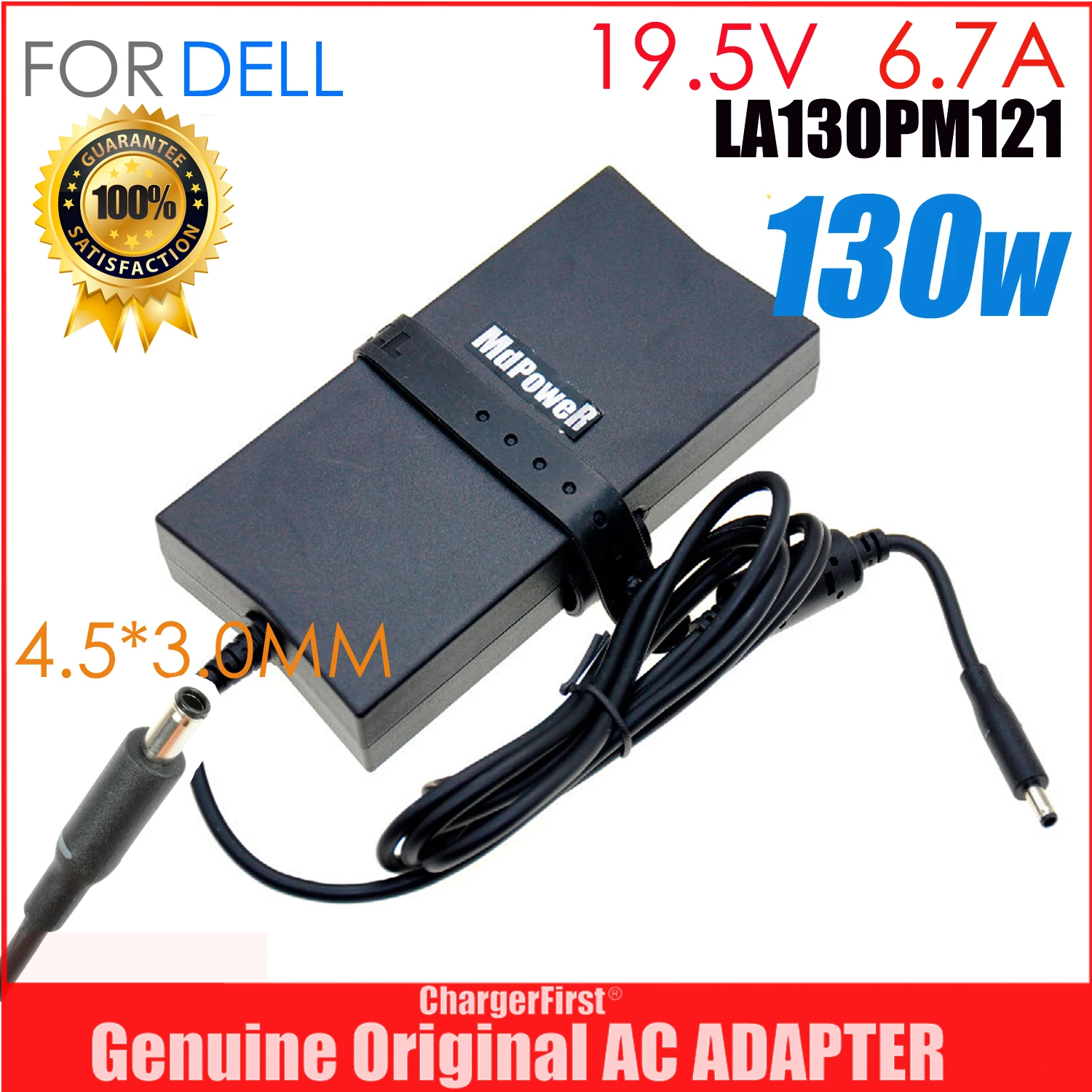 Genuine DA130PM130 06TTY6 130W 19.5V 6.7A charger FOR DELL XPS 15 9530 9550 9560 PRECISION M3800 laptop AC adapter