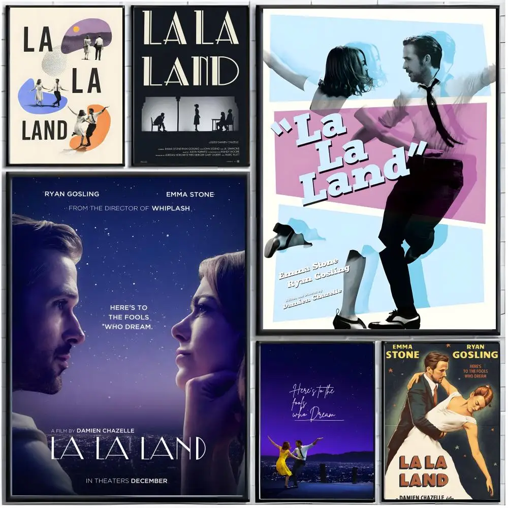 musical movie poster L-La La Land Poster Modern Wall Art Home Decor Living Room Decorative Print Unframed