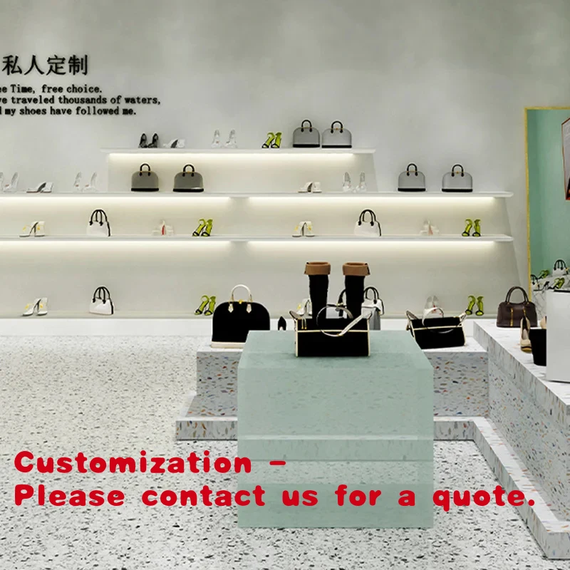 custom.Customized Double-Sided Direct Broadcast Nakashima Showcase Display Rack Cabinet Shoe Store Shoe Bag Counter D
