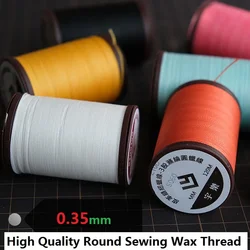 Diameter 0.35mm 200 Meters Leather Craft Bracelet Weave Polyester Strength Thread Manual High Quality Round Sewing Wax Thread