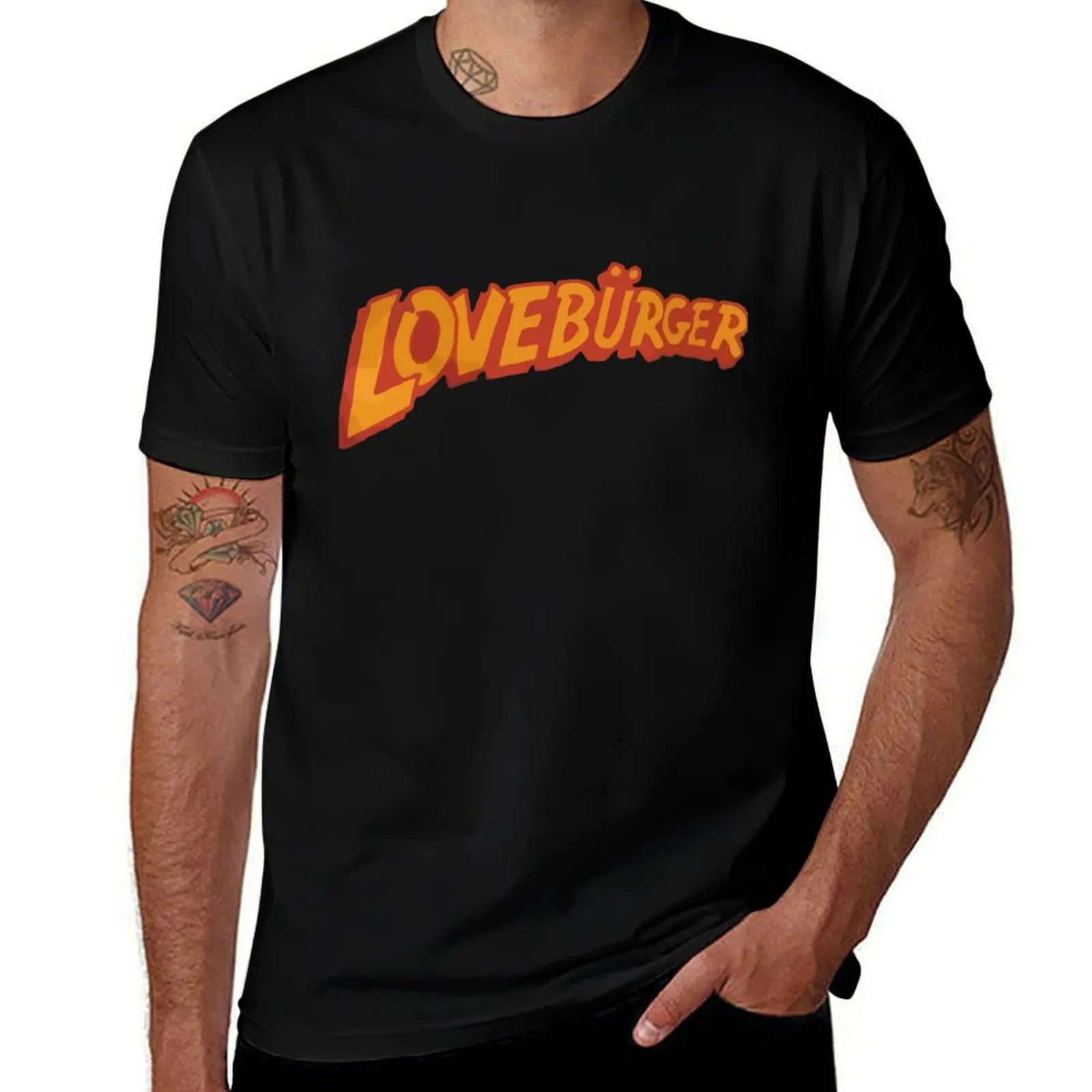 

Loveburger T-Shirt shirts graphic kawaii clothes vintage anime shirt oversized t shirt mens t shirts top quality