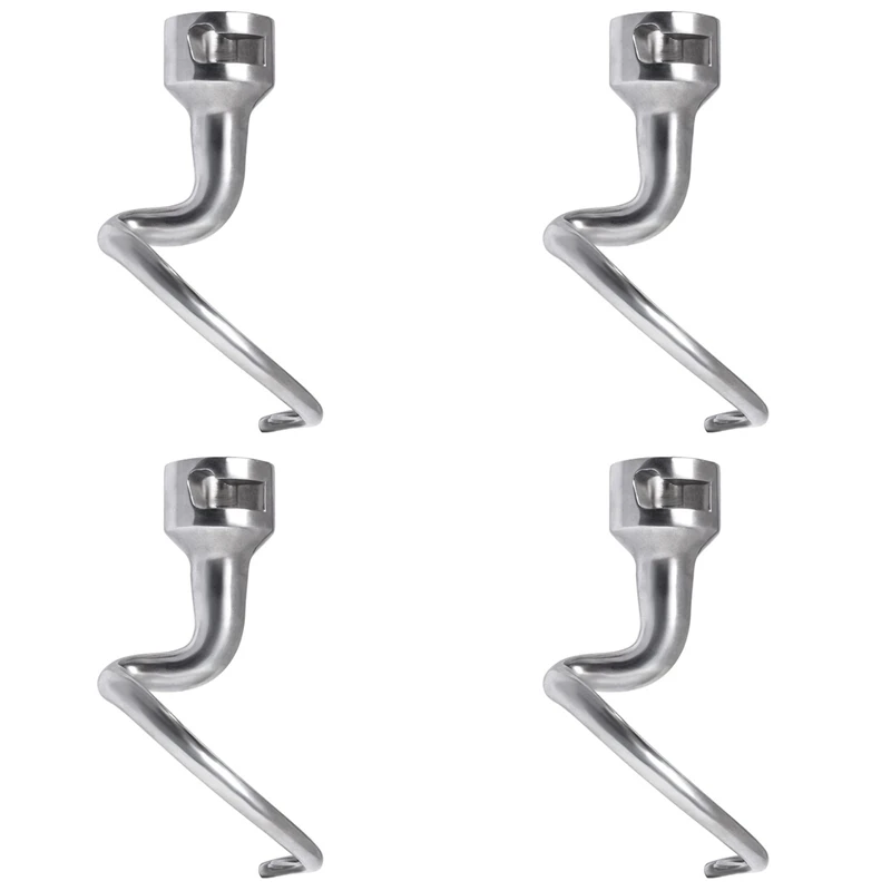 

A98G-4X Spiral Dough Hook For Kitchenaid 4.5-5 Quart Tilt-Head Stand Mixer, Dough Hook Replacement For Kitchenaid Attachment