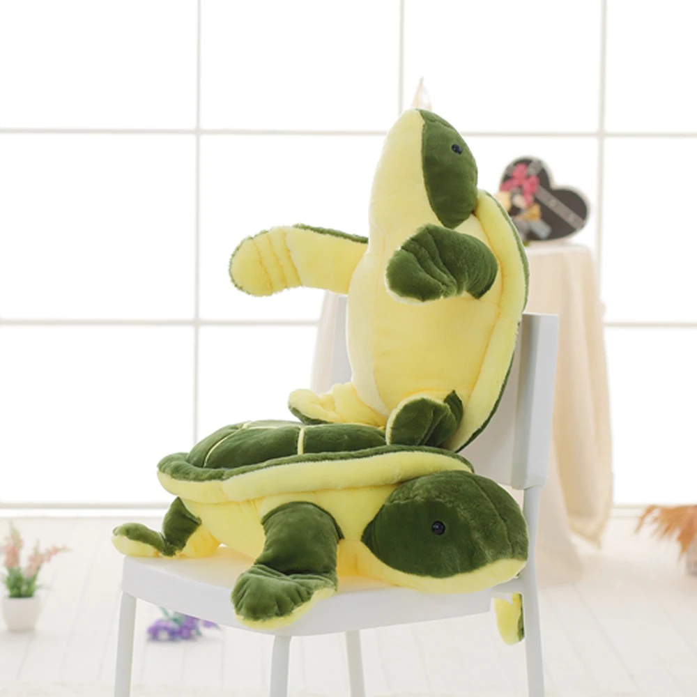 33/45/55Cm Mooie Schildpad Knuffels Cartoon Zeeschildpad Kussen Gevuld Zacht Dier Sofa Kussen Voor verjaardagscadeautjes