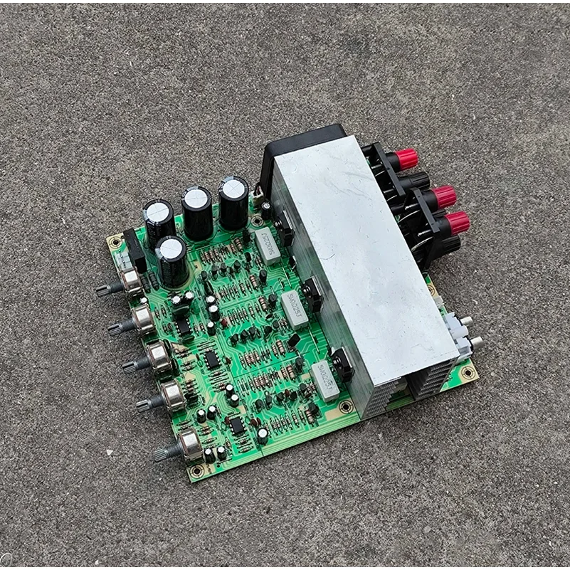 500W+ fan subwoofer power amplifier board 2.1 high power with imported 3 pairs of tubes high power power amplifier board 3 chann