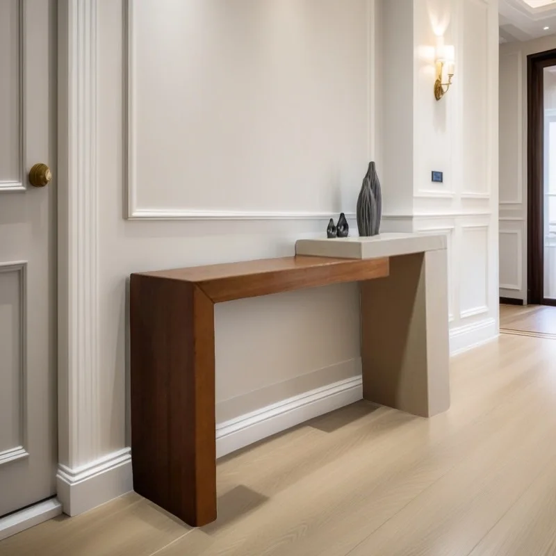 طاولات وحدة تحكم بسيطة من Wabi Sabi لغرفة المعيشة الضيقة والريفية طاولات وحدة تحكم فريدة من نوعها أثاث Mueble Salón الجمالي الممتاز للمنزل #1