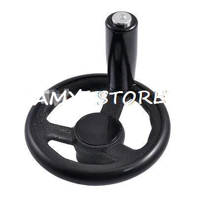 Black Milling Machine Lathe 100mm Dia Spoked Hand Wheel