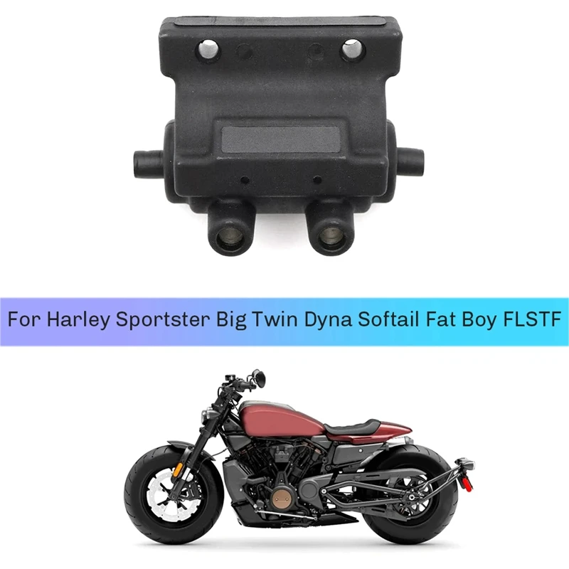 Dual Fire Twin Power Ignition Coil 31609-65A 31609 65A For  Sportster Big Twin Dyna Softail Fat Boy FLSTF