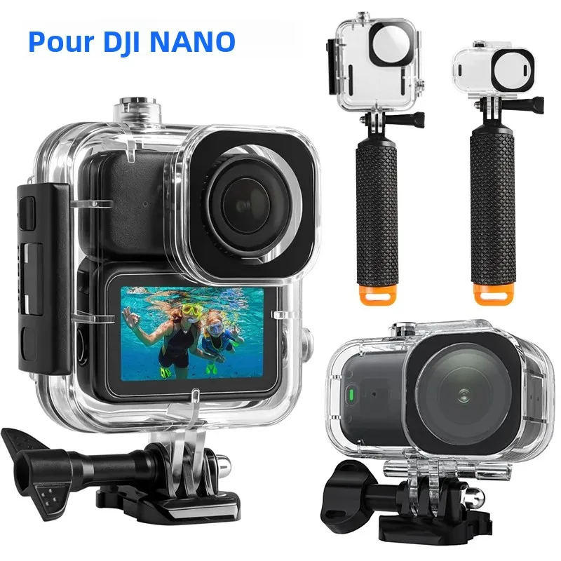 Boîtier de protection pour plongée sous-marine, coque de protection pour caméra DJI Osmo Nano, accessoires de protection pour plongée en apnée, surf, natation