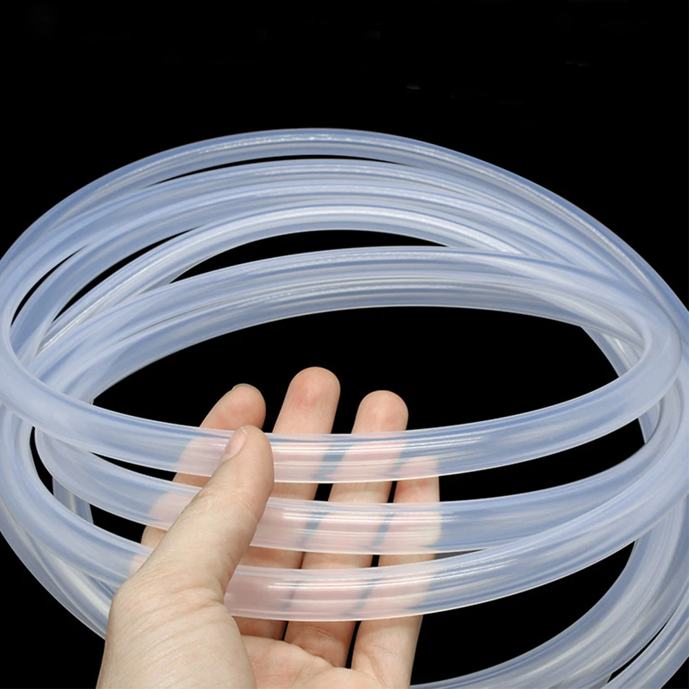 1M Food Grade Silicone Rubber Hose Inner Diameter 0.5 1 1.5 2 2.5 3 4 5 6 7 8 9 10 12-60mm Flexible Silicone Tube Transparent