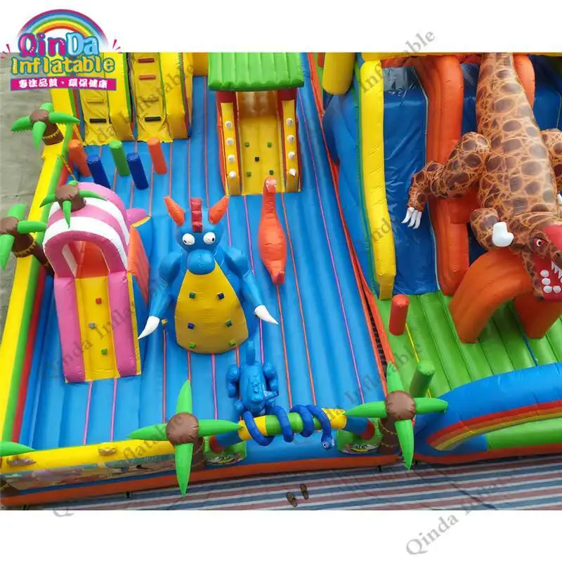 20*15M Large Bouncy Castle For Kids Inflatable Jumping Castle Bounce Fun City Free LOGO Printing Trampolines