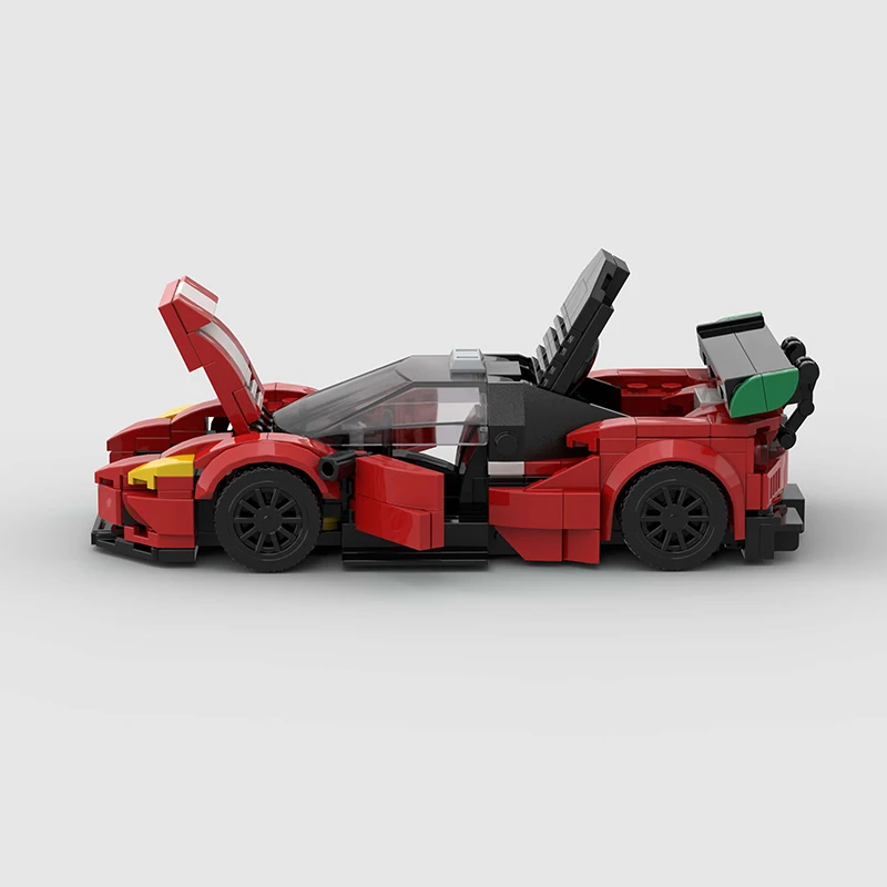 MOC 488 GT3 Brick Technical Car Racer Building Block Sports Supercar World famous Vehicle Model Kids Toys Boys