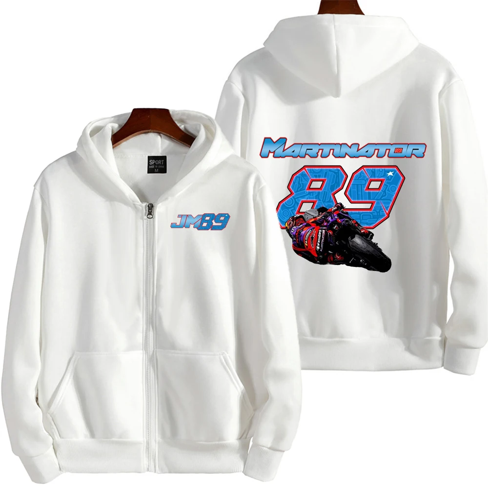 Jorge Martin 89 Driver Logo Racing Motorcycle Team Men Zip Up Hoodie Spring Autumn Male Sweatshirt New Sport Women Jacket Coats