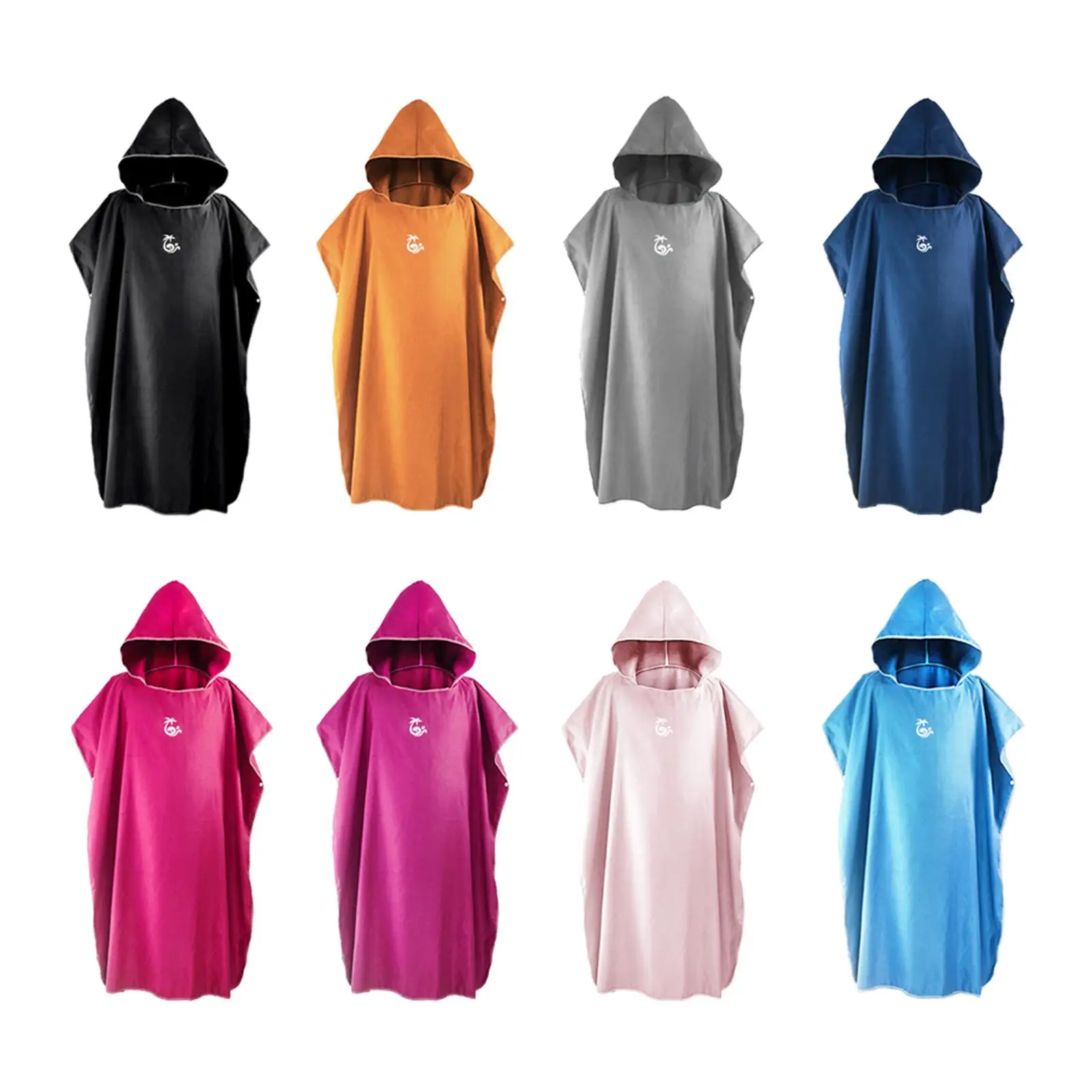 Microfiber Surf Poncho Changing Robe Wetsuit Quick Dry Soft Cloak for Beach