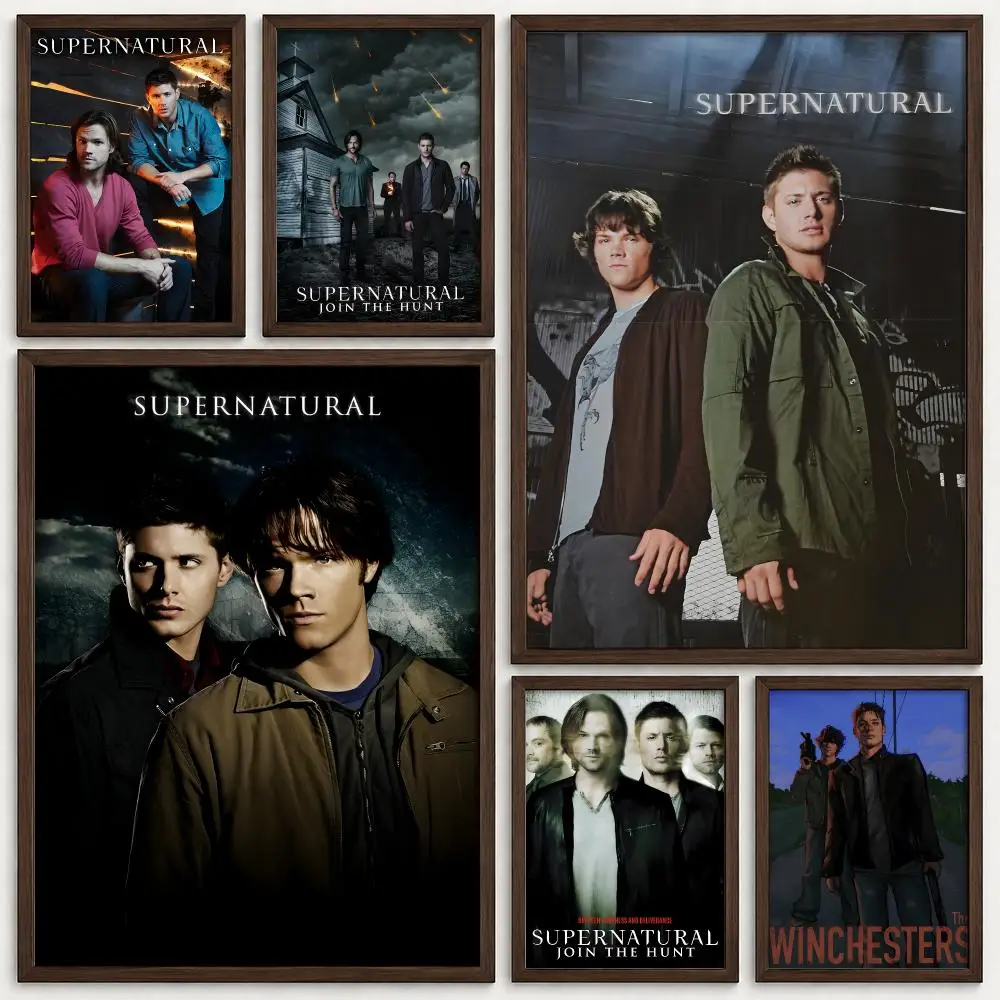 TV Series Supernatural Poster Self‑Adhesive Waterproof PP Poster Coffee House Bar Wall Art Sticker Room Home Decor