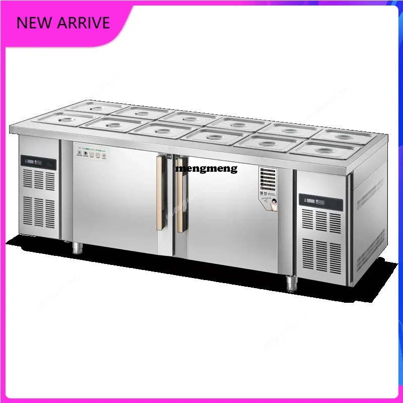 

M138 Support Customization Factory Manufacture Stainless Steel Refrigerator Salad Prep Counter Salad Bar