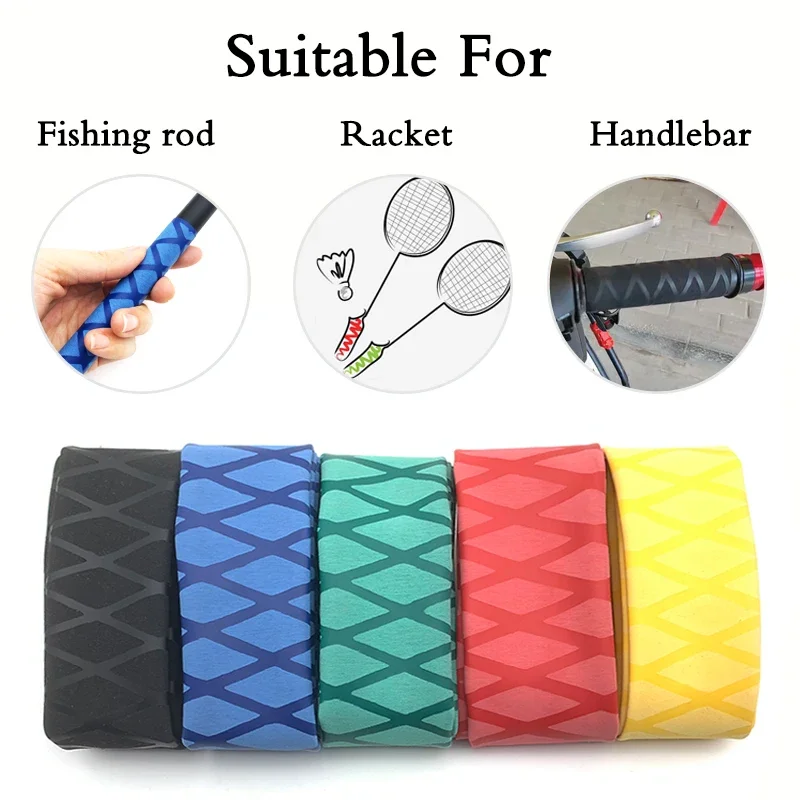 5 Colors DIY Non-slip Heat Shrink Wrap Tube 2M Fishing Rod Handle Insulation Waterproof Racket Handle Grip Pipe 15~50mm