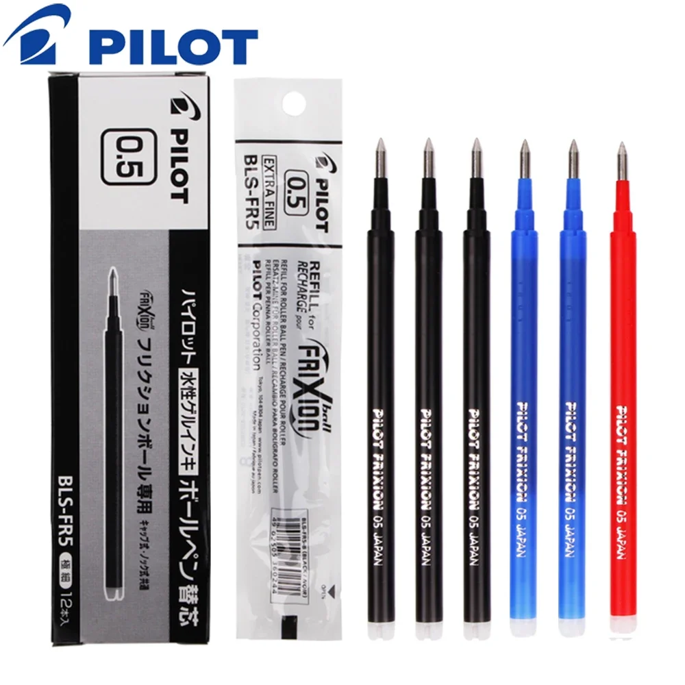 Japan PILOT Frixion Erasable Pen Refill BLS-FR5/FR7 0.5mm/0.7mm for LFB-20EF LFBK-23EF Erasable Gel Pen School Supplies