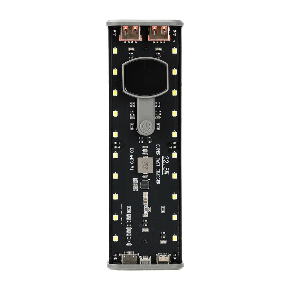 PD 22,5W Schnelllade-Powerbank-Gehäuse 4-Zellen 21700 Batteriegehäuse Lötfreies DIY-Powerbank-Gehäuse Mobiltelefon-Stromversorgung – Detail 11