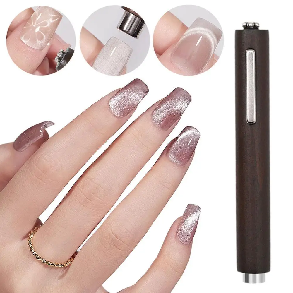 1PC Cat Eye Nail Magnetic Stick Cylindrical Magnet for Cat Eye UV Gel Polish Snowlight Glitter Effect Tools Manicure Design Tool