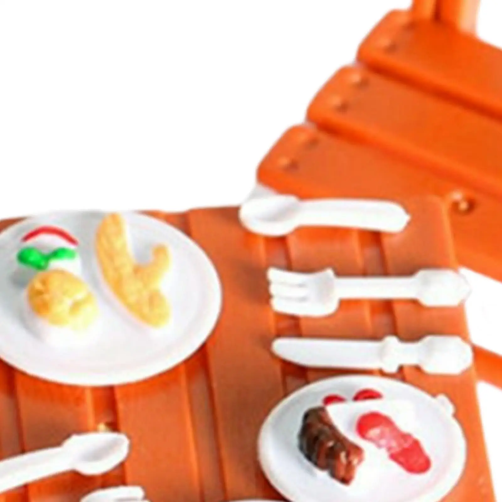 

Dollhouse Miniature Beach Table Set Pretend Play for Photo Props