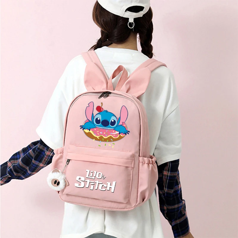 Mochila De Lilo Stitch para niña, niño, estudiante, adolescente, niños, mochila informal, lindas bolsas escolares de Disney, juguete de regalo de cumpleaños para niños